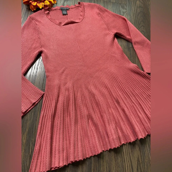 🦋B2G1🦋CHELSEA & THEODORE Babydoll Tunic Knit Sweater | XL | - Picture 5 of 8